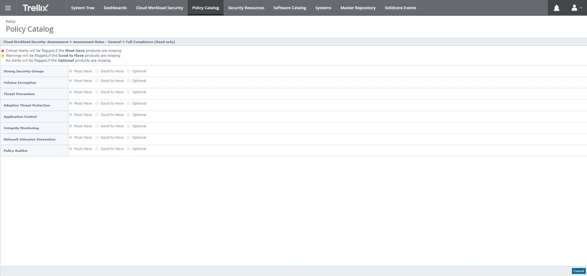 Trellix Cloud Workload Security Tour 1