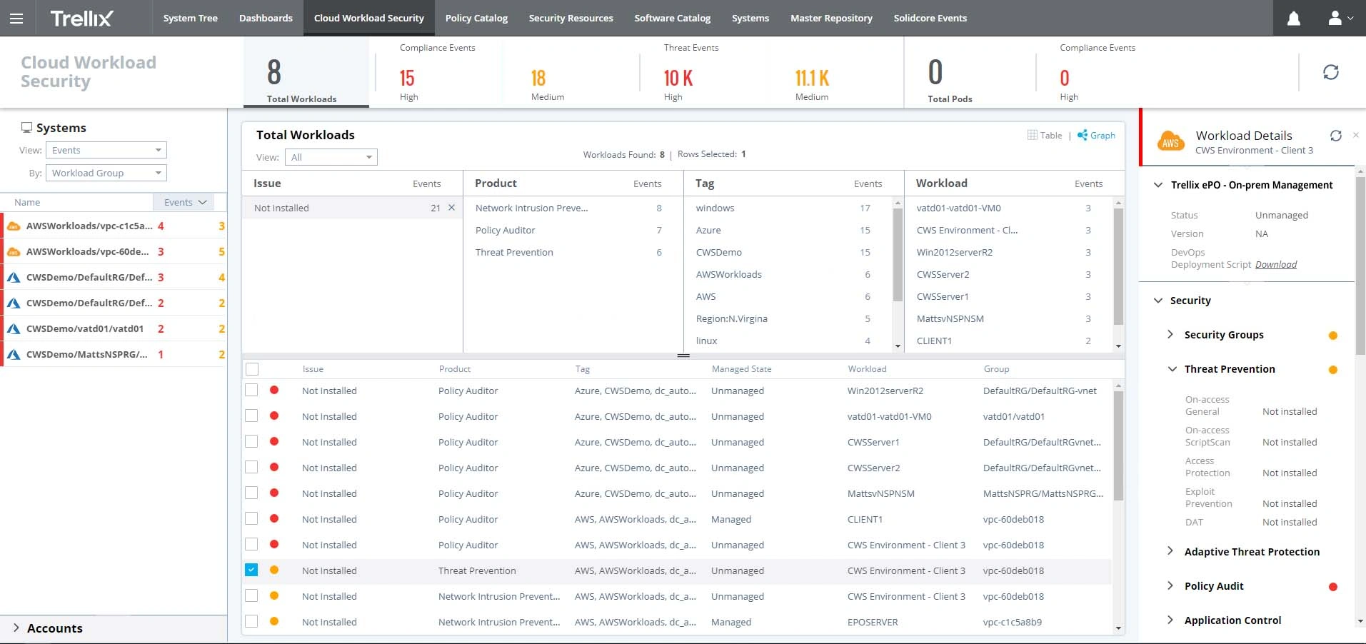 Trellix Cloud Workload Security Tour 4